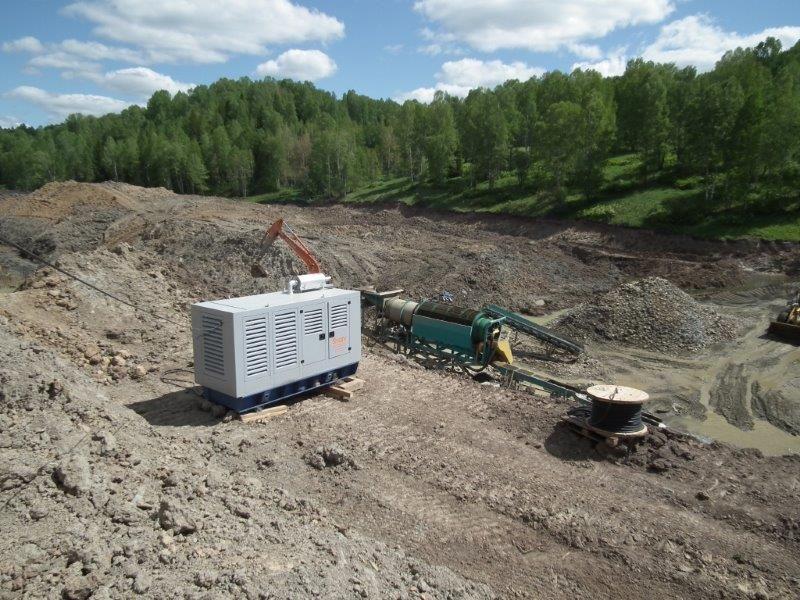Две 200 кВт + 60 кВт во всепогодных капотах для золотодобывающей артели, НСО